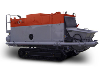 Crawler mounted concrete pump 90 m³/h SEBHSA BD-3907.OR