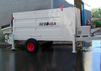 SEBHSA electric stationary concrete pumps